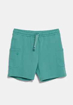 United Colors of Benetton pantaloni scurti din bumbac pentru copii culoarea turcoaz, talie reglabila, 39DJG901C imagine