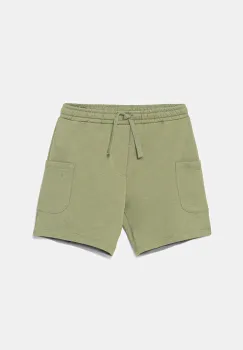 United Colors of Benetton pantaloni scurti din bumbac pentru copii culoarea verde, talie reglabila, 39DJG901C imagine