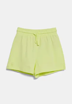 United Colors of Benetton pantaloni scurti din bumbac pentru copii culoarea verde, uni, talie reglabila, 3BL0G901T imagine