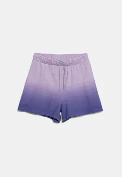 United Colors of Benetton pantaloni scurti din bumbac pentru copii culoarea violet, cu imprimeu, talie reglabila, 3NPDC903G imagine