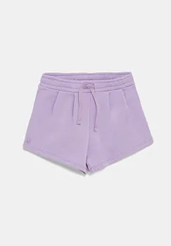 United Colors of Benetton pantaloni scurti din bumbac pentru copii culoarea violet, uni, talie reglabila, 3J70G901R imagine
