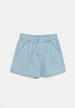 United Colors of Benetton pantaloni scurti din bumbac pentru copii neted, 4DHJC903T imagine