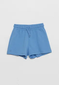 United Colors of Benetton pantaloni scurti din bumbac pentru copii uni, talie reglabila, 3BL0G901T imagine