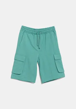 United Colors of Benetton pantaloni scurti din bumbac talie reglabila imagine