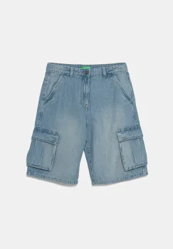 United Colors of Benetton pantaloni scurti din denim pentru copii 4KEHC9041 imagine