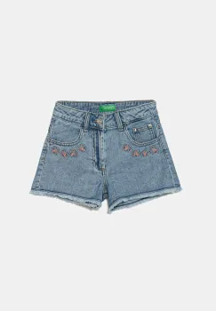 United Colors of Benetton pantaloni scurti din denim pentru copii 4UTPC9049 imagine