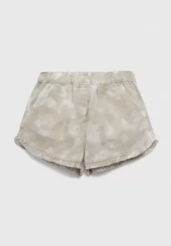 United Colors of Benetton pantaloni scurti din denim pentru copii culoarea bej, talie reglabila imagine