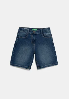 United Colors of Benetton pantaloni scurti din denim pentru copii talie reglabila, 44LGC9048 imagine