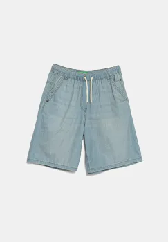 United Colors of Benetton pantaloni scurti din denim pentru copii talie reglabila, 4DHJC9047 imagine