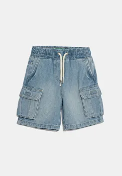United Colors of Benetton pantaloni scurti din denim pentru copii talie reglabila, 4KEHG902Q imagine