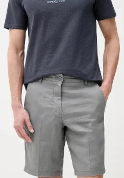 United Colors of Benetton pantaloni scurti din in culoarea bej imagine