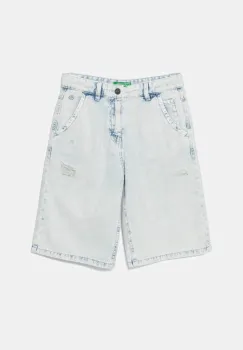 United Colors of Benetton pantaloni scurti jeans talie reglabila, 4AD7C9045 imagine