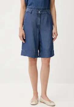 United Colors of Benetton pantaloni scurti uni, high waist, 4KHND9020 imagine