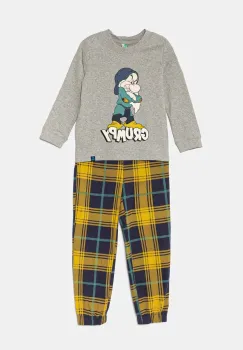 United Colors of Benetton pijama copii culoarea gri, cu imprimeu, 34NB0P07M imagine
