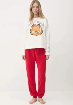 United Colors of Benetton pijama x GARFIELD femei, culoarea bej, 3DFQ3P03J imagine