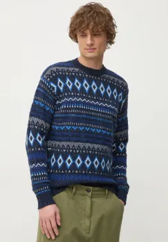 United Colors of Benetton pulover barbati, culoarea albastru marin, 1137K107V imagine