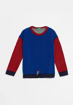 United Colors of Benetton pulover copii culoarea albastru marin, 1170H102U imagine