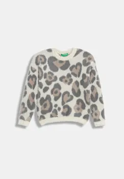 United Colors of Benetton pulover copii culoarea bej, 1F2MH102Y imagine