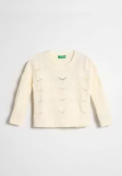 United Colors of Benetton pulover copii culoarea bej, light imagine