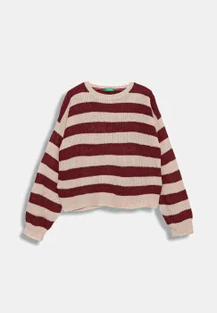 United Colors of Benetton pulover copii culoarea bordo, 1Z8SQ108X imagine