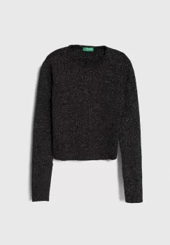 United Colors of Benetton pulover copii culoarea negru, light imagine