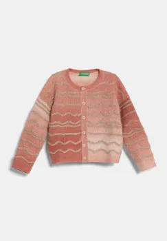 United Colors of Benetton pulover copii culoarea roz, 18BXG500L imagine