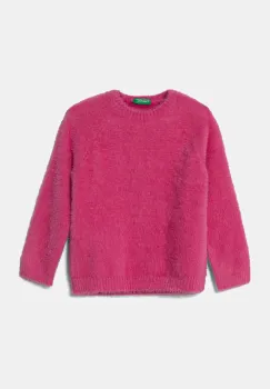 United Colors of Benetton pulover copii culoarea roz, 19BAG100Q imagine