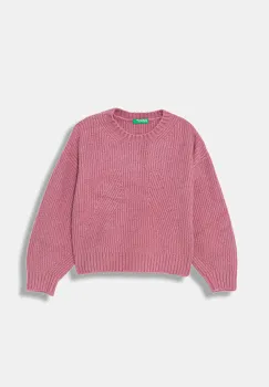 United Colors of Benetton pulover copii culoarea roz, calduros, 1RG7C109L imagine