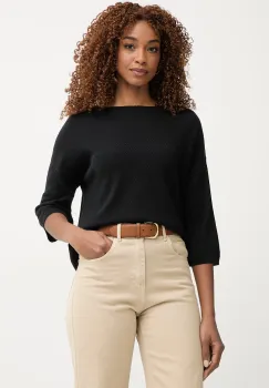 United Colors of Benetton pulover cu maneca scurta pentru femei, cu in imagine