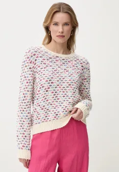 United Colors of Benetton pulover culoarea bej, calduros, 1198E10D8 imagine