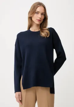 United Colors of Benetton pulover culoarea bleumarin, 17Q3D10F9 imagine