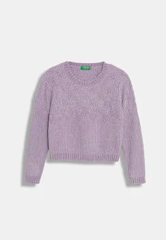 United Colors of Benetton pulover culoarea violet, 16CLG1010 imagine
