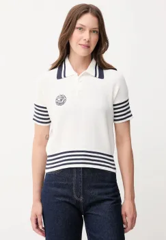 United Colors of Benetton pulover de bumbac culoarea bej, light, 1294E301D imagine