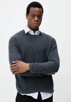 United Colors of Benetton pulover de bumbac culoarea bleumarin, 10C1U109K imagine