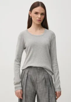 United Colors of Benetton pulover de bumbac culoarea gri, light, 1091D1M08 imagine