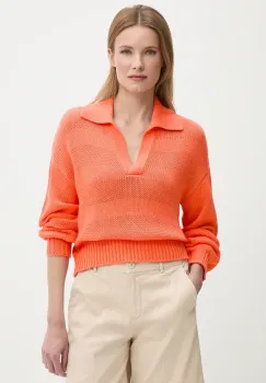 United Colors of Benetton pulover de bumbac culoarea portocaliu, 1898D3015 imagine