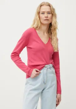 United Colors of Benetton pulover de bumbac culoarea roz, light, 1091D4625 imagine