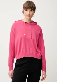 United Colors of Benetton pulover de bumbac femei, culoarea roz, light, 1294D203T imagine