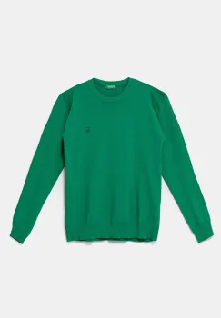 United Colors of Benetton pulover de bumbac pentru copii culoarea verde, light, 1098C107W imagine