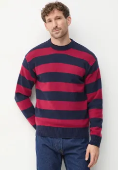 United Colors of Benetton pulover de lana barbati, culoarea bleumarin, light, 18AYK107Y imagine