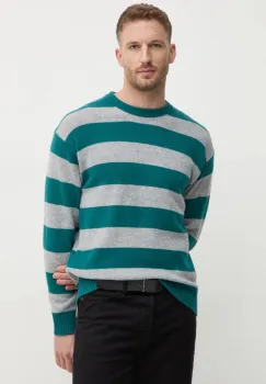 United Colors of Benetton pulover de lana barbati, culoarea gri, light, 18AYK107Y imagine