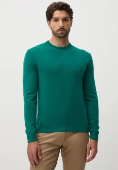United Colors of Benetton pulover de lana barbati, culoarea verde, light, 1002U1G34 imagine