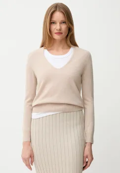United Colors of Benetton pulover de lana culoarea bej, light, 1002D401Y imagine