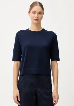 United Colors of Benetton pulover de lana culoarea bleumarin, light, 11AHD10E6 imagine