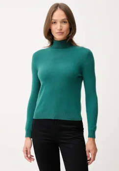 United Colors of Benetton pulover de lana culoarea gri, cu guler, 1002D2348 imagine