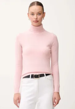 United Colors of Benetton pulover de lana culoarea gri, cu guler, 1002D2348 imagine