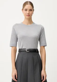 United Colors of Benetton pulover de lana culoarea gri, light, 11AHD10E6 imagine