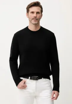 United Colors of Benetton pulover de lana culoarea negru, 103MU10B5 imagine