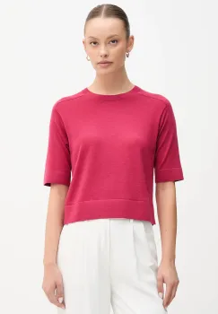 United Colors of Benetton pulover de lana culoarea roz, light, 11AHD10E6 imagine