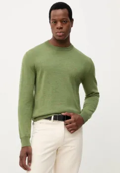 United Colors of Benetton pulover de lana culoarea verde, 111ZU10AB imagine